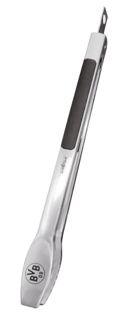 Grillfürst Premium Grillbesteck Set Mit Grillzange, -Wender Und -Gabel - Borussia Dortmund Edition In Geschenkverpackung -Grillzubehörladen BVB Premium Grillzange Edelstahl