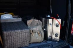 Grillfürst G201E 2-Brenner Gasgrill Portabel V2 - Campinggrill / Balkongrill 50mbar -Grillzubehörladen Grillfuerst Camping Gasgrill G201 Kofferraum 2