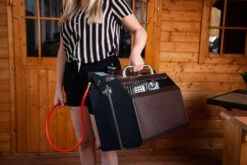 Grillfürst G201E 2-Brenner Gasgrill Portabel V2 - Campinggrill / Balkongrill 50mbar - Inkl. Untergestell -Grillzubehörladen Grillfuerst Camping Gasgrill G201 Transport 1