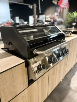 Grillfürst G490G 4-Brenner Einbaugrill - Black Edition - Mit Heckbrenner Und Gusseisen Rosten -Grillzubehörladen Grillfuerst Einbaugrill G490 Outdoor Kueche