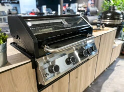 Grillfürst G490E 4-Brenner Einbaugrill - Black Edition - Mit Heckbrenner Und Edelstahl Rosten -Grillzubehörladen Grillfuerst G490 Einbau Gasgrill schwarz