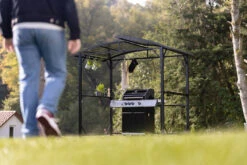 Grillfürst Premium Grillpavillon Aus Stahl Mit Wetterfestem Metalldach Und Ablageflächen -Grillzubehörladen Grillfuerst Grillpavillon Garten Grillpavillon