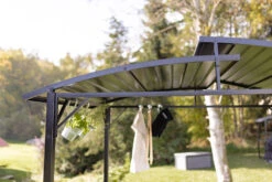 Grillfürst Premium Grillpavillon Aus Stahl Mit Wetterfestem Metalldach Und Ablageflächen -Grillzubehörladen Grillfuerst Grillpavillon Gasgrill Garten Stahl