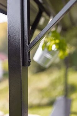 Grillfürst Premium Grillpavillon Aus Stahl Mit Wetterfestem Metalldach Und Ablageflächen -Grillzubehörladen Grillfuerst Grillpavillon Stahlstrebe