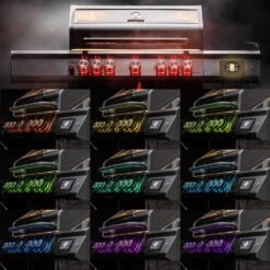 Grillfürst G521G Smart Grill - Mit Automatischer Temperatursteuerung, Hochtemperaturbrenner, Heckbrenner Und Gusseisen Rosten 27 Grillfürst G521G Smart Grill - Mit Automatischer Temperatursteuerung, Hochtemperaturbrenner, Heckbrenner Und Gusseisen Rosten -Grillzubehörladen Grillfuerst Smart Grill Drehreglerbeleuchtung RGB