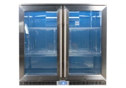 Napoleon Outdoor - Kühlschrank, 210 Liter, 2-türig Mit Doppelverglasung Und LED Beleuchtung - Wasserdicht Nach IP24 -Grillzubehörladen Napoleon Outdoor Kueche Kuehlschrank leer beleuchtet