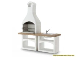 Palazzetti Outdoor Küche: Modul Grillkamin Brioni Inkl. Montagematerial -Grillzubehörladen Palazzetti Grillkamin Brioni Outdoor Kueche Kombi 3