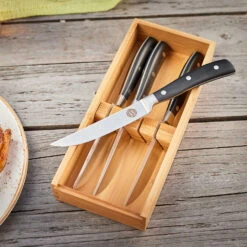 Rösle Steakmesser 4er Set - FC Bayern Edition -Grillzubehörladen Roesle Steakmesser 4er Set FC Bayern Lifestyle